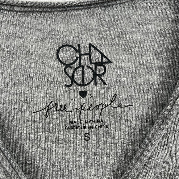 CHASER X FREE PEOPLE Grateful Dead Tee Shirt Womens Small Gray Short Sleeve Crew - Picture 7 of 9